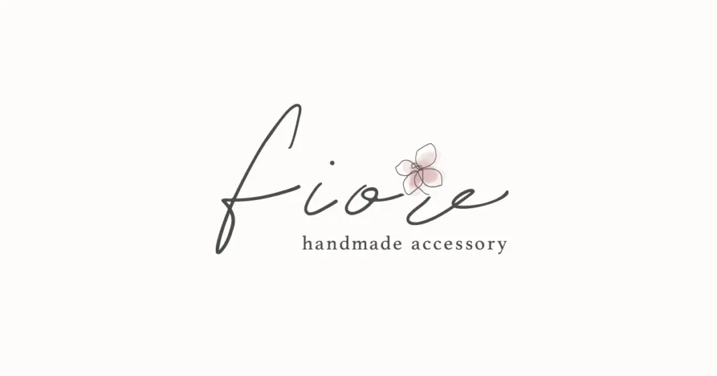 ハンドメイドアクセサリー作家さんのロゴデザイン